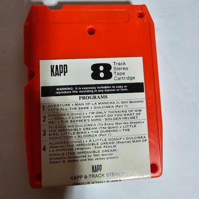 Seven 8 track cassettes in near mint condition - all soundtracks Rocky - Songbird and more