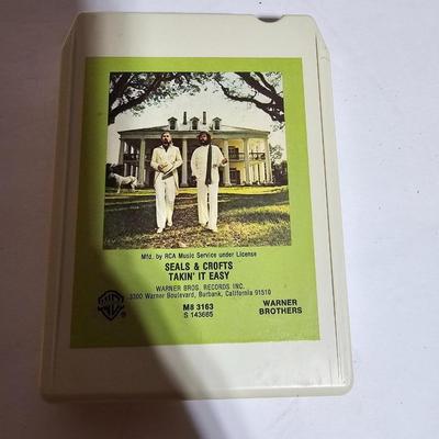 7 near mint 8 track cassettes - Johnny Cash -Streisand Superman - Erine Ford and more