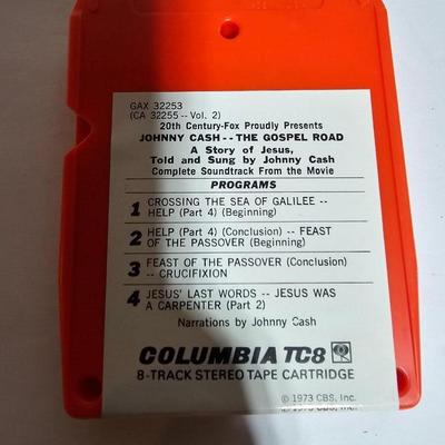 7 near mint 8 track cassettes - Johnny Cash -Streisand Superman - Erine Ford and more