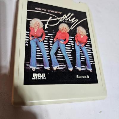 7 8 track cassettes - near mint condition - Dolly Pardon - Elvis - Burl Ives and more