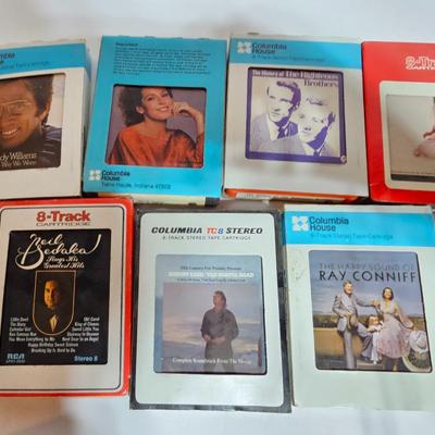 7 8 track cassettes Near mint condition - Ray Conniff - Johnny Cash - Neil Sedaka and more !