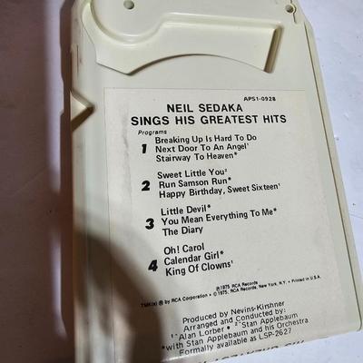 7 8 track cassettes Near mint condition - Ray Conniff - Johnny Cash - Neil Sedaka and more !