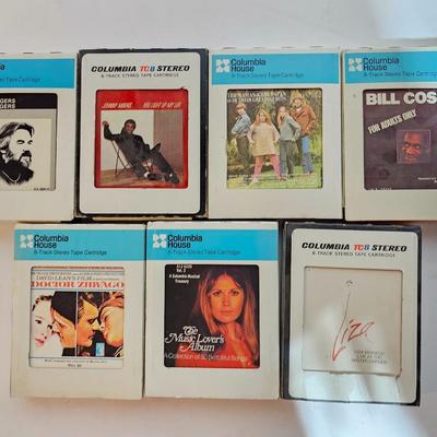 Seven 8 track cassettes near mint condition - Bill Cosby - Liza - Kenny Rogers - and more