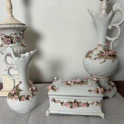 CANDREA Japan Hand Painted Bisque Set