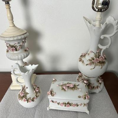 CANDREA Japan Hand Painted Bisque Set