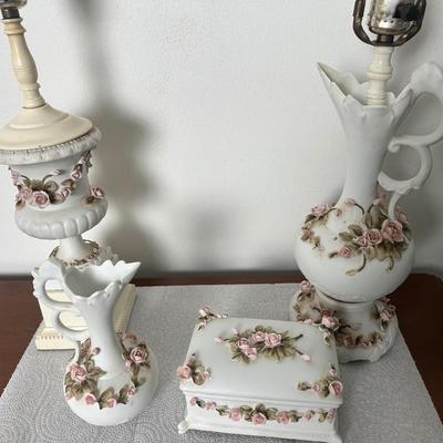 CANDREA Japan Hand Painted Bisque Set