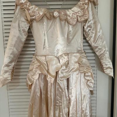 Vintage Satin Wedding Dress