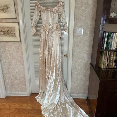 Vintage Satin Wedding Dress