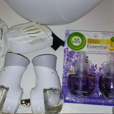 Variety of household cleaners - full to partially full bottles