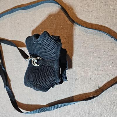 Small animal items - small coat - stainles water & food bowls - leash with harness and a grooming glove