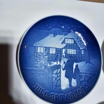 1973 -1974 - 1975 Bing & Grondahl Copenhagen Porcelain Christmas Plate