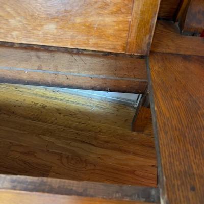 Antique Oak Hall tree