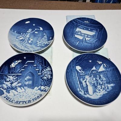 1984 -1987 Bing & Grondahl Copenhagen Porcelain Christmas Plate