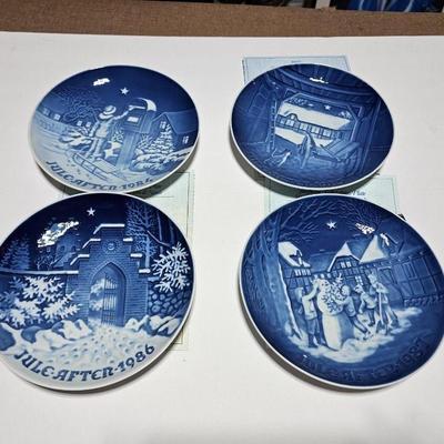 1984 -1987 Bing & Grondahl Copenhagen Porcelain Christmas Plate