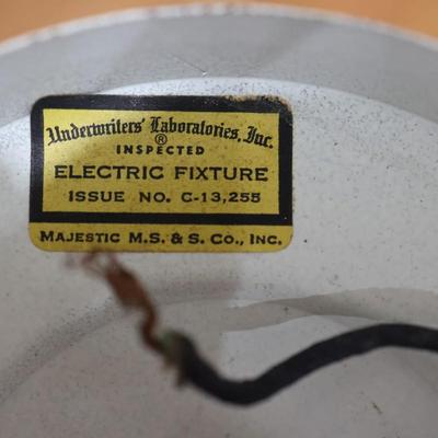 Vintage Metal Light Fixture