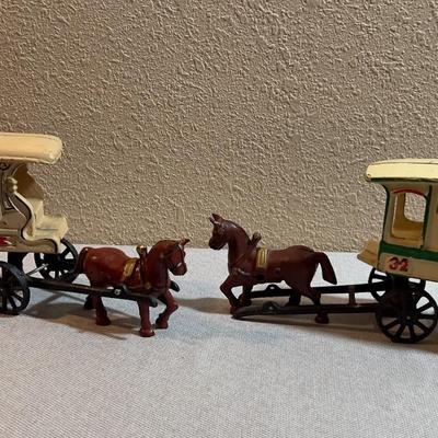 Antique Reproduction Wagons Milk & Ice