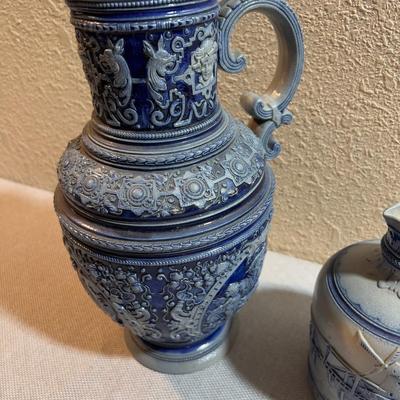 German or Dutch Stoneware Pitchers