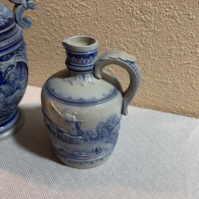 German or Dutch Stoneware Pitchers