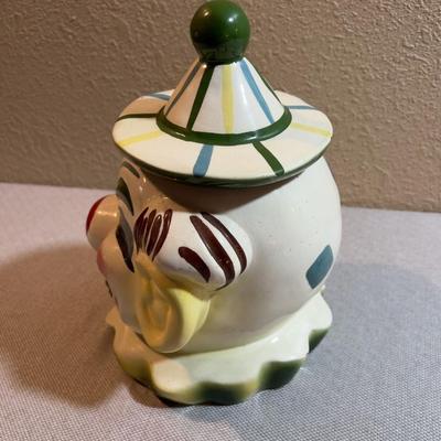 Marked "Sierra Vista California" Clown Cookie Jar