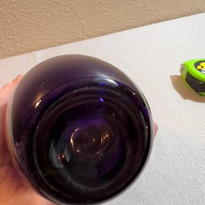 Fabulous Hand Blown Purple Glass Vase KOSTABODA