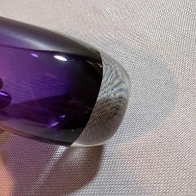 Fabulous Hand Blown Purple Glass Vase KOSTABODA