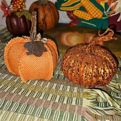 Thanksgiving and Fall decorations - scarecrows - pumpkins - Turkeys and more