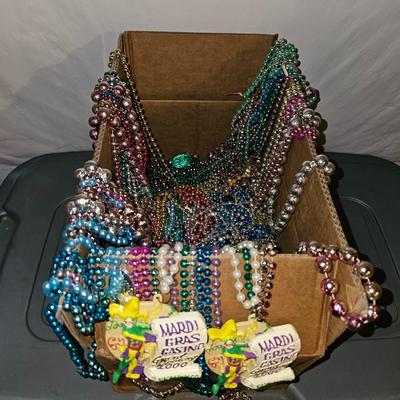 An Abundance of Mardi Gras beads