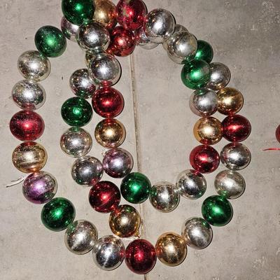 Six 7 foot long hard plastic Christmas garland - indoor outdoor use