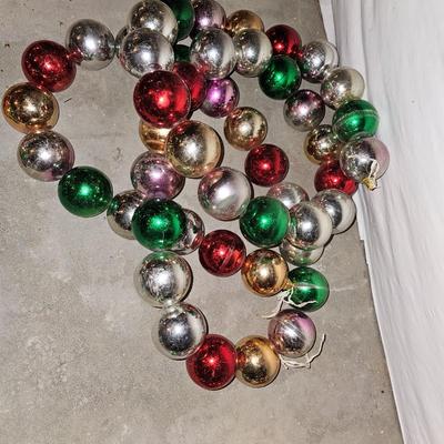 Six 7 foot long hard plastic Christmas garland - indoor outdoor use