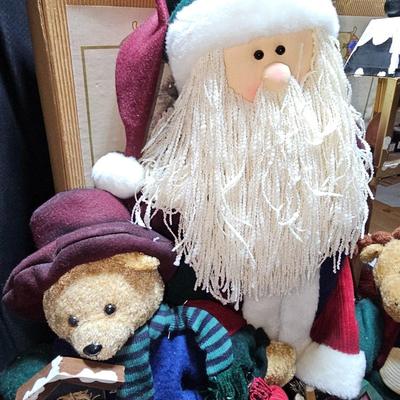 Grandeur Noel Collectors edition Fabric Santa & Friends with original box