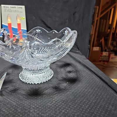 Christmas Crystal dinnerware - Bowl, platter and more