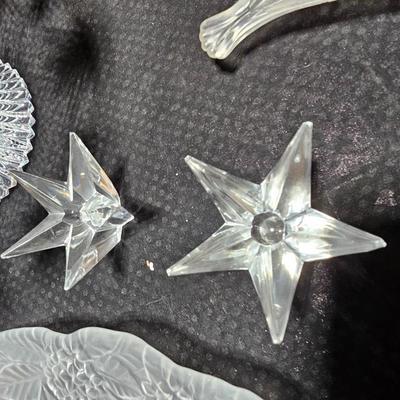 Christmas Crystal dinnerware - Bowl, platter and more