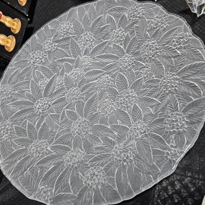 Christmas Crystal dinnerware - Bowl, platter and more
