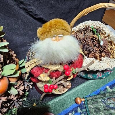 Christmas decoration and a nice throw rug