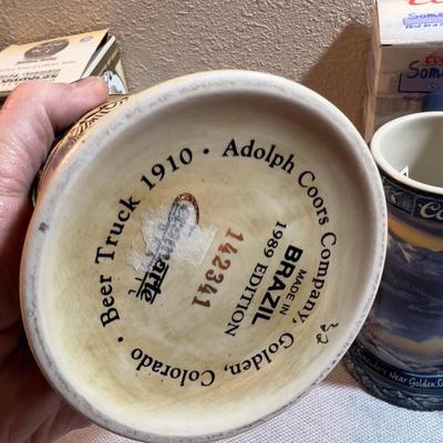COORS 5 COLLECTORS Mugs with Boxes