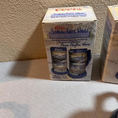COORS 5 COLLECTORS Mugs with Boxes