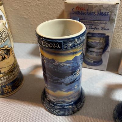 COORS 5 COLLECTORS Mugs with Boxes