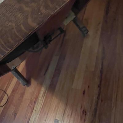 Antique OAK Claw Footed MORRIS CHAIR