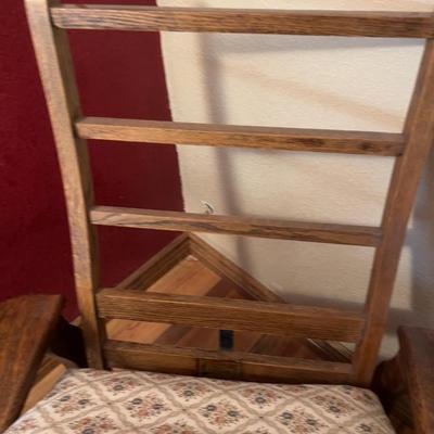 Antique OAK Claw Footed MORRIS CHAIR