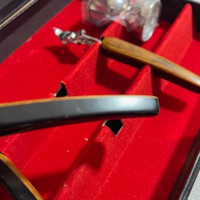 Scandia BAR WARE SET With ROSE WOOD HANDLES IN BOX