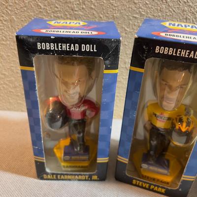 3 NASCAR Bobble Head Dolls in Original Box