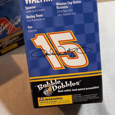 3 NASCAR Bobble Head Dolls in Original Box