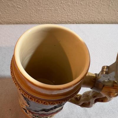 Antique German Lidded Beer Steins