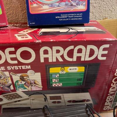Super Video Arcade Console Cartridge System Plus GAMES and Paddles