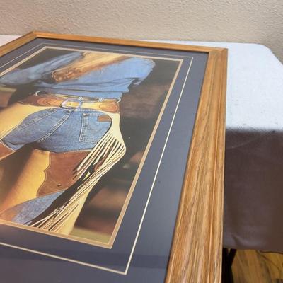 Photograph print Titled, BEST VIEW or Alternate Title WRANGLE BUTTS DRIVE ME NUTS