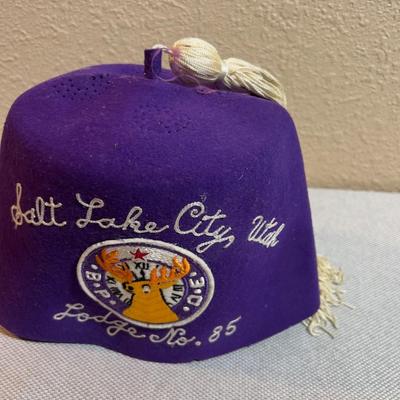 Salt Lake City, ELKS with SHRINERS Pins and Elks Fez