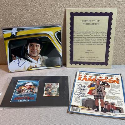 Chevy Chase Autographs with COA's