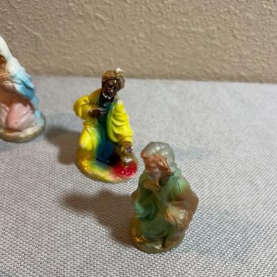 Vintage Plastic Nativity Scene: Jesus, Mary and Joseph