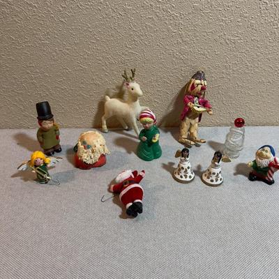 Ceramic, Wood, Glass Holiday VINTAGE Figurines