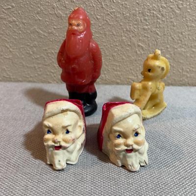 Wax Candles, Figurines with a Wax Santas